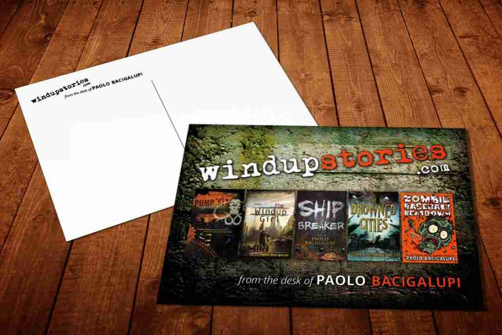 Paolo Bacigalupi Postcard